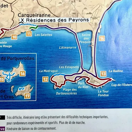 Residences Des Peyrons Vue Et Les Iles D'or Tatil Evi *