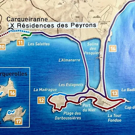 Residences Des Peyrons Vue Et Les Iles D'or Tatil Evi